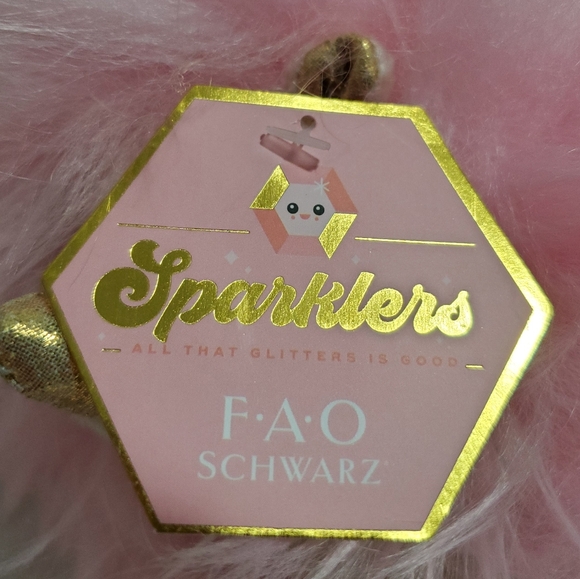 NWT F.A.O Schwarz Sparklers Pink Hedgehog - Picture 5 of 7